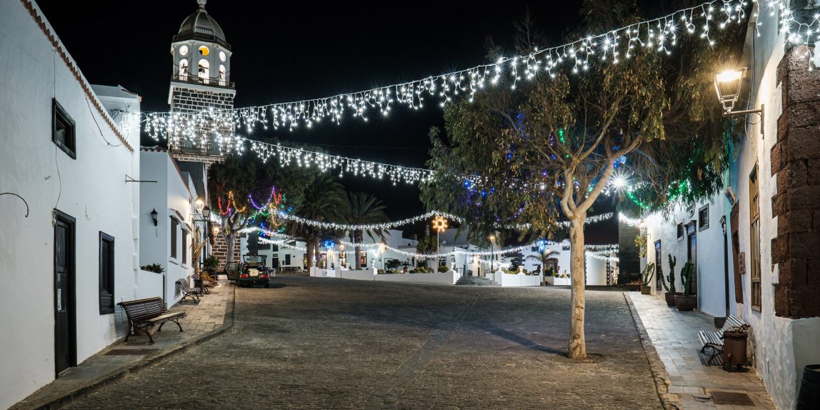 La Villa de Teguise en Navidad. Foto de Ramón Pérez Niz